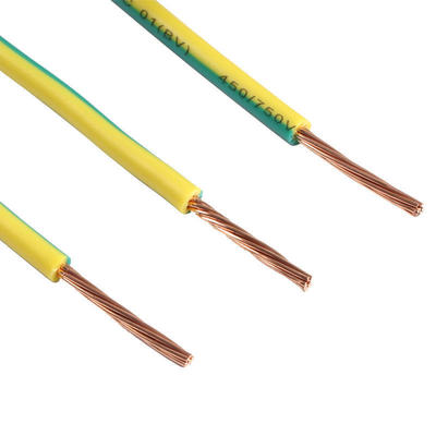 BVR 450V 16A Stranded Copper Grounding Wire Cable 25mm2 Green Yellow