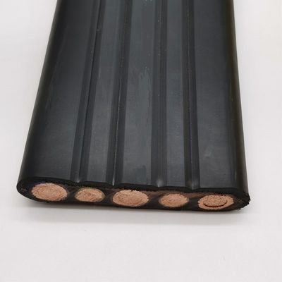 Low Voltage 3 Core 4 Core Flat Rubber Cable Flexible Power Cord For Lifting Machinery