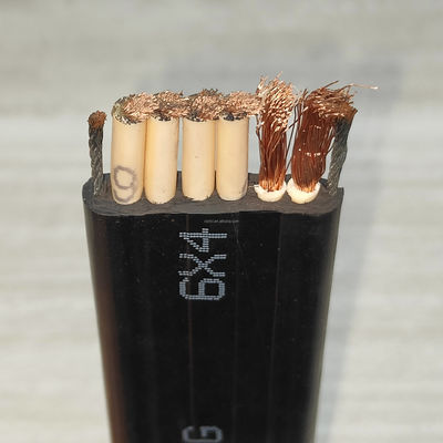 Tensile Resistance 16A Flat Lift Cable For Industrial Lifts And Cranes