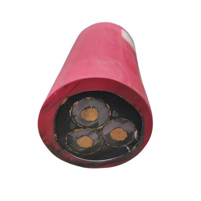 Wear Resistant Red Underground Mining Cable Waterproof Rubber Sheathed