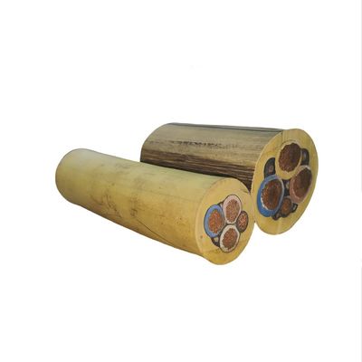 Customized Size 3+1 Cores Rubber Sheath Mining Cable For Underground Power Supply