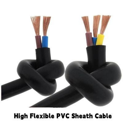 3Cores 4Cores PVC Sheathed Cable 300V/500V High Flexible Household Electric Wire