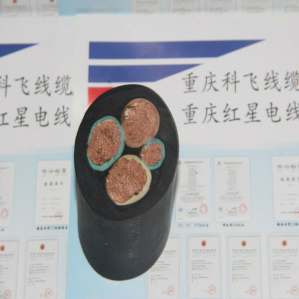 H07RN-F 4 Core Rubber Flexible Cable General Purpose Inflaming Retarding