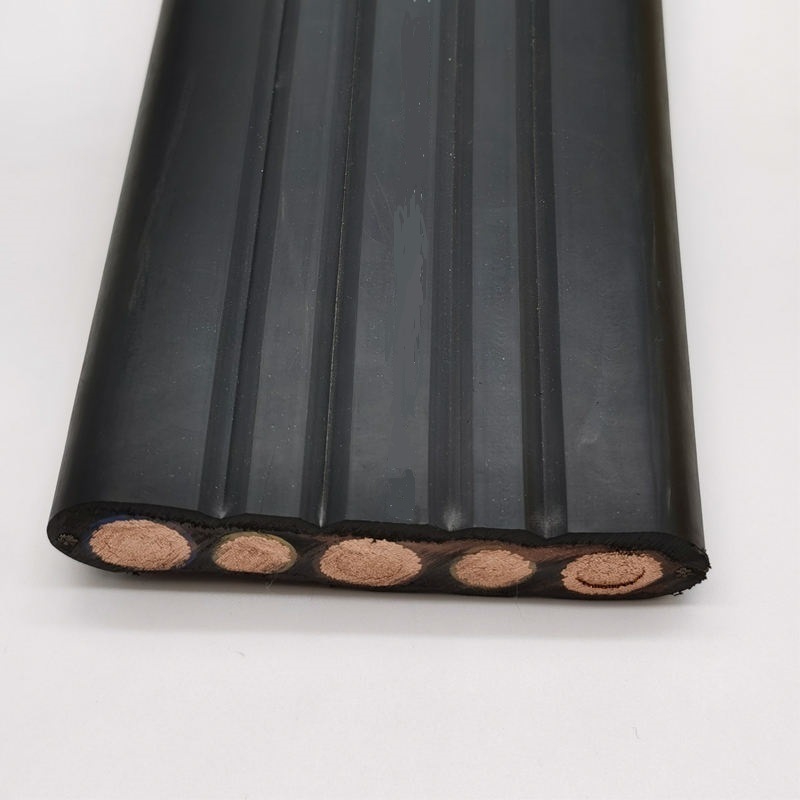 Low Voltage 3 Core 4 Core Flat Rubber Cable Flexible Power Cord For Lifting Machinery