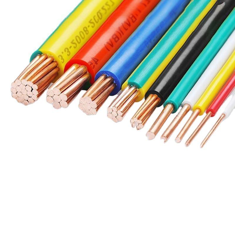 كابل PVC مرن موصل نحاسي BVR 450/750 فولت للبناء مخصص