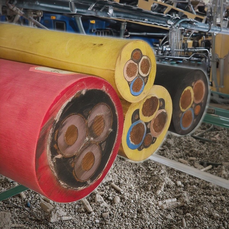 Rubber Jacket Metal Shielded Mining Cable Explosion Proof Power Cable For Coal Mine