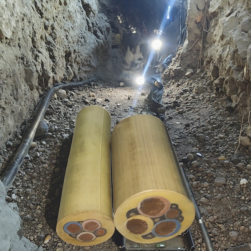 防水錫メッキ銅導体鉱山用電力ケーブル 地下可動