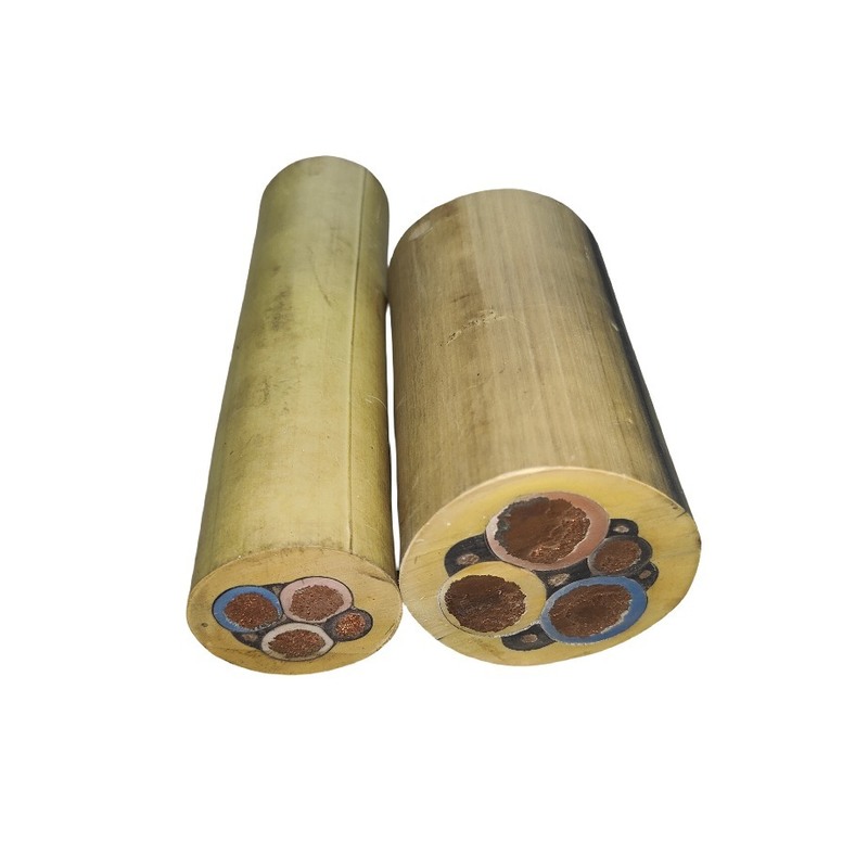 Customized Size 3+1 Cores Rubber Sheath Mining Cable For Underground Power Supply