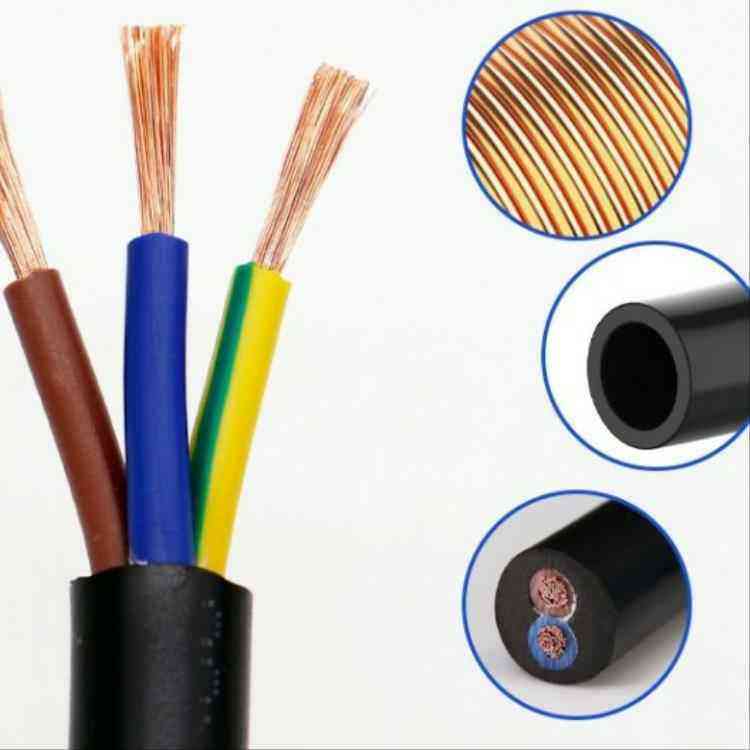 3Cores 4Cores PVC Sheathed Cable 300V/500V High Flexible Household Electric Wire
