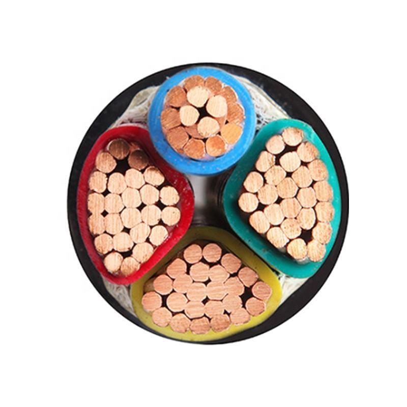 Flame Retardant 0.6kV 16A Low Voltage Direct Burial Cable 4 Core Copper Power Cable