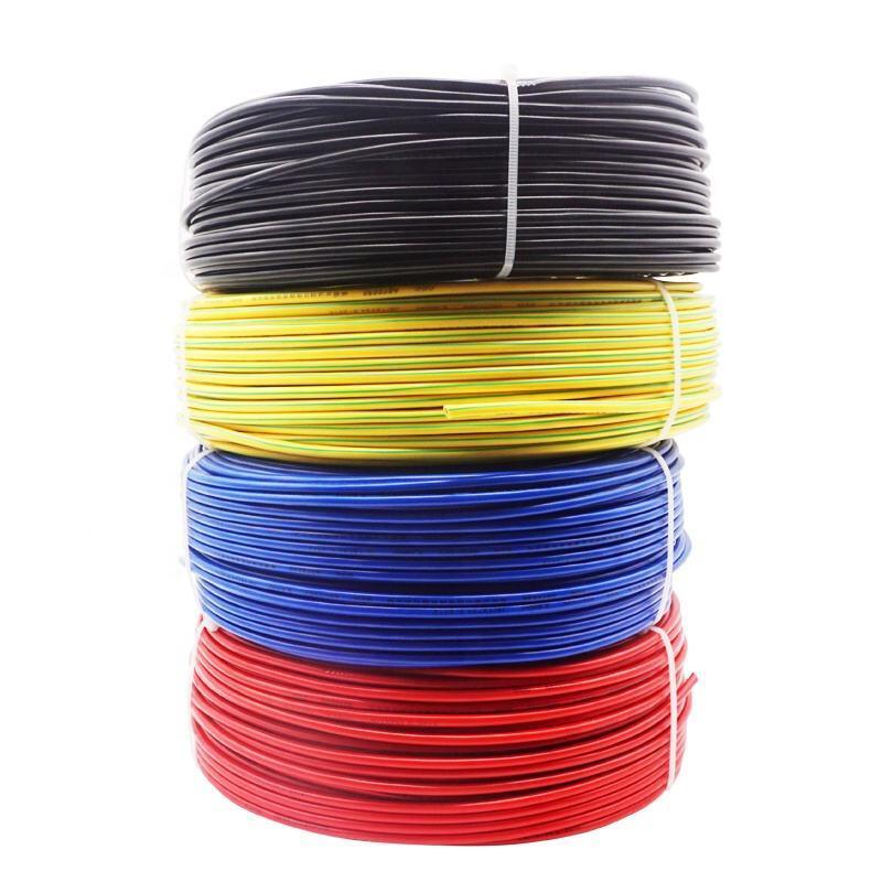 Flame Retardant BV BVR Single Core Wire with Bare Copper Conductor and PVC Insulation for Construction Household Use