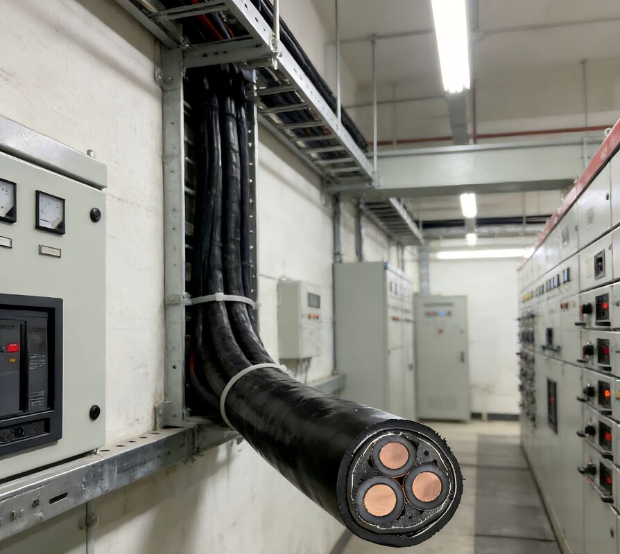 6KV Rated Voltage Copper Conductor Flame Retardant XLPE Insulated Medium Voltage Power Cable for Industrial Use