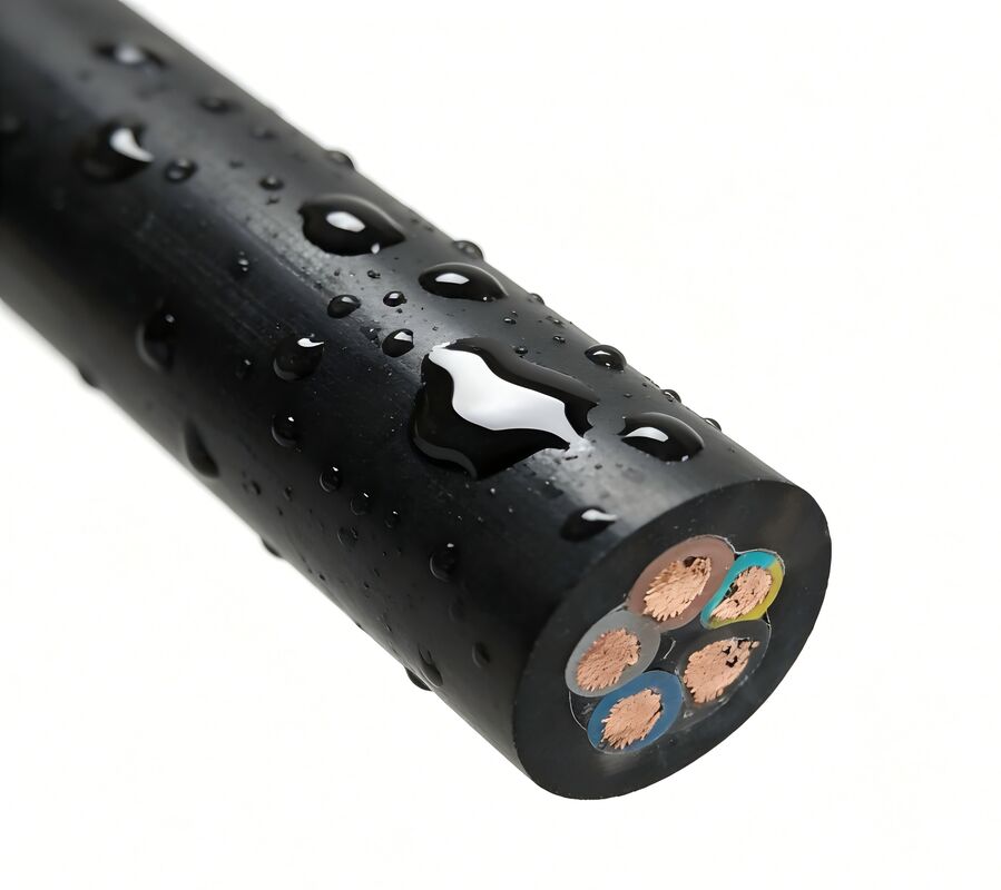 JHS Industrial Copper Conductor 2 3 4 Core Rubber Submersible Pump Cable 2.5mm 4mm 6mm Waterproof Cable