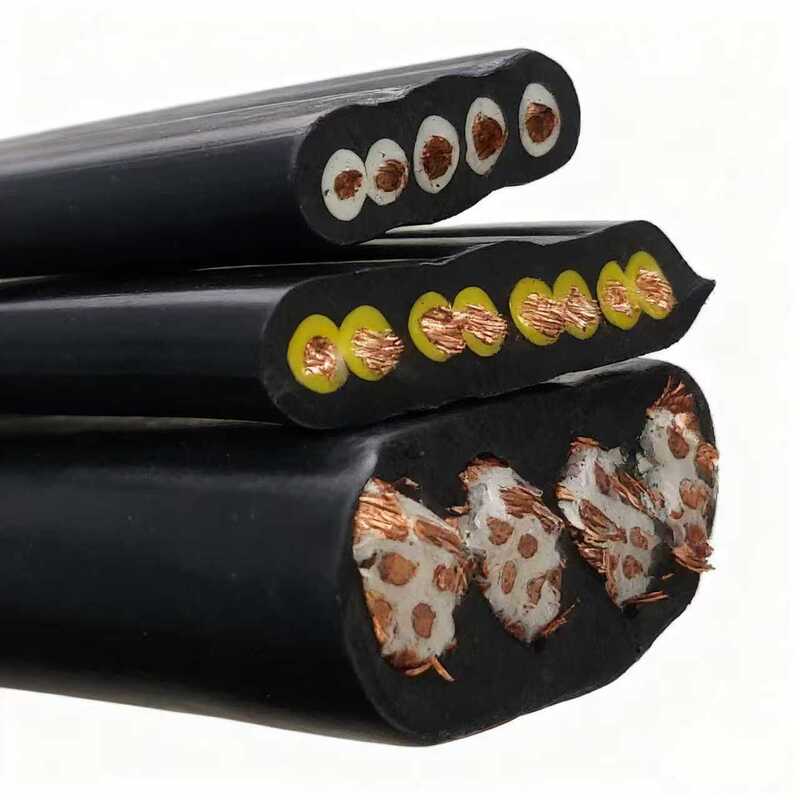 450/750V Copper Conductor Rubber Insulated Flat Lift Cable for Elevators and Cranes