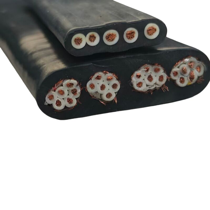 450/750V Copper Conductor Rubber Insulated Flat Lift Cable for Elevators and Cranes