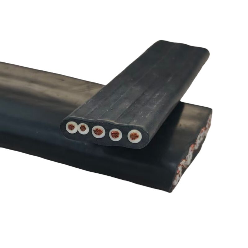 450/750V Copper Conductor Rubber Insulated Flat Lift Cable for Elevators and Cranes