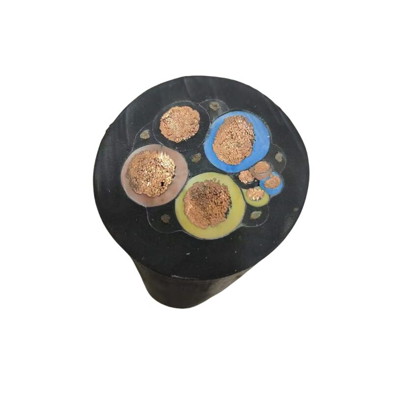 JHS Rubber Flat/Round Industrial Submersible Waterproof Pump Electrical Cable with Pure Copper Stranded Conductor