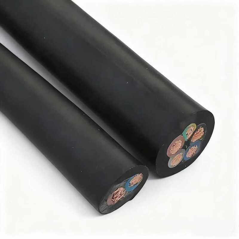 JHS Rubber Flat/Round Industrial Submersible Waterproof Pump Electrical Cable with Pure Copper Stranded Conductor