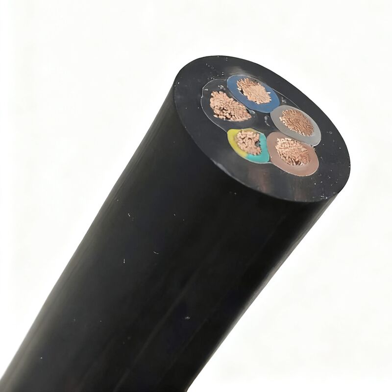 JHS Rubber Flat/Round Industrial Submersible Waterproof Pump Electrical Cable with Pure Copper Stranded Conductor