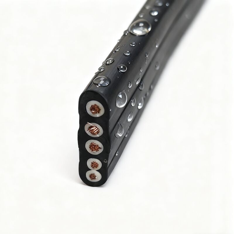 450/750V Flat Rubber Cable with EPR Insulation for Industrial Use in Lifting and Mobile Equipment