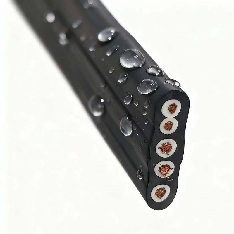 450/750V Flat Rubber Cable with EPR Insulation for Industrial Use in Lifting and Mobile Equipment