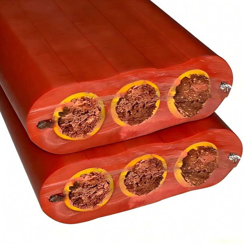 High Quality YFFB Copper Conductor Rubber Elevator Flat Belt Traction Traveling Cable for Lifts Large Cranes Fast Shipments