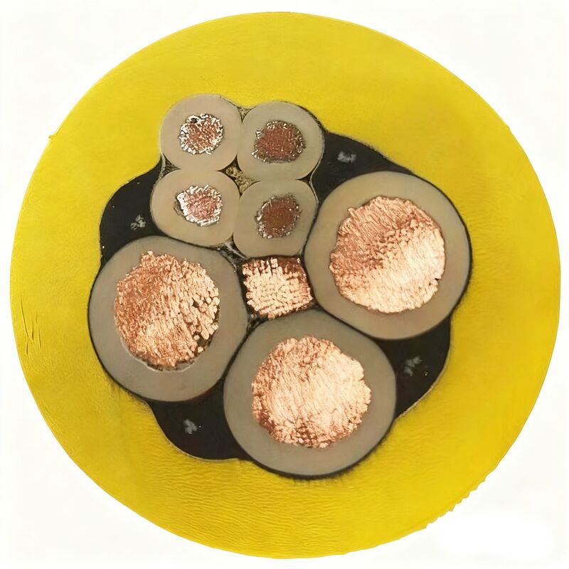 MCP 0.66/1.14 Câble d'alimentation minière basse tension aérien flexible gainé de caoutchouc blindé pour haveuse à cuivre