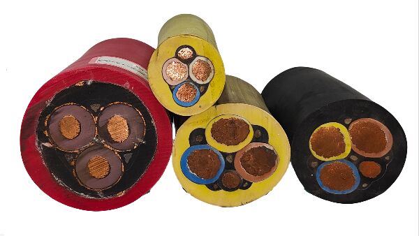 MYPTJ 6/10KV Coal Mine Mobile Metal Shielded Tinned Copper Stranded IP67 Rated 500m Monitoring Rubber Sheathed Flexible Cable