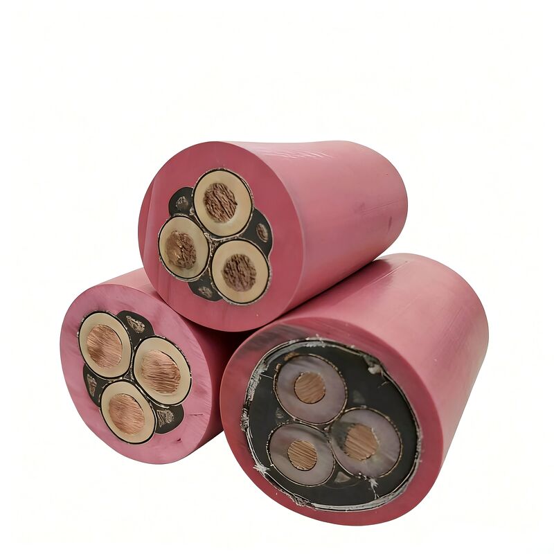MYPTJ 6/10KV Coal Mine Mobile Metal Shielded Tinned Copper Stranded IP67 Rated 500m Monitoring Rubber Sheathed Flexible Cable