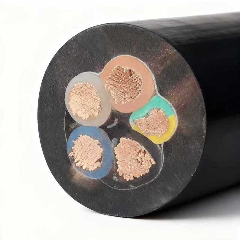 JHS Round Rubber Insulated Copper Conductor 450V 16A Waterproof Submersible Pump Power Cable