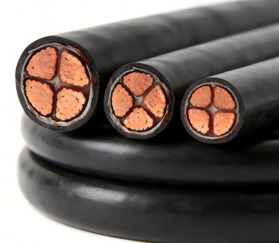 Copper Conductor XLPE Insulated Medium Voltage Power Cable with PVC Jacket for Industrial and Construction Use