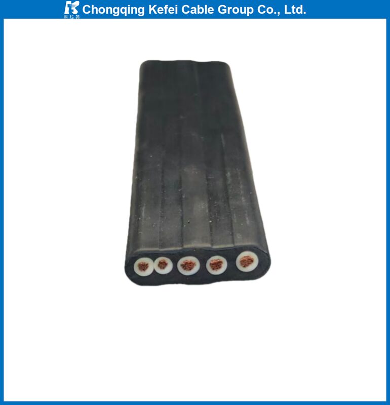 YFFB Stranded Copper High Quality Flexible Flat Elevator Lifting Cable Coil Low Voltage 450V/750V Rubber Insulation