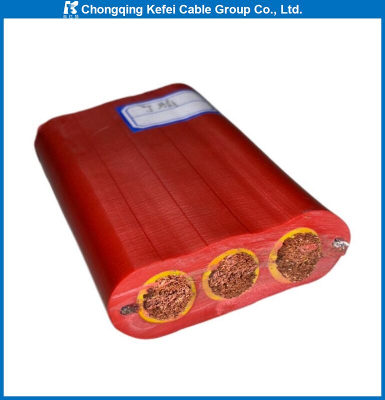 Flat Rubber Insulated Copper High Flexible Flame Retardant Crane Conveyor Elevator Cable 3x4-6 4x6 450V Low Voltage