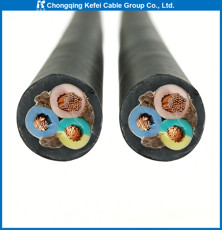 H07RN-F Rubber Cable High Tensile Strength Oil Resistance 450/750V Rated for Industrial Workshops