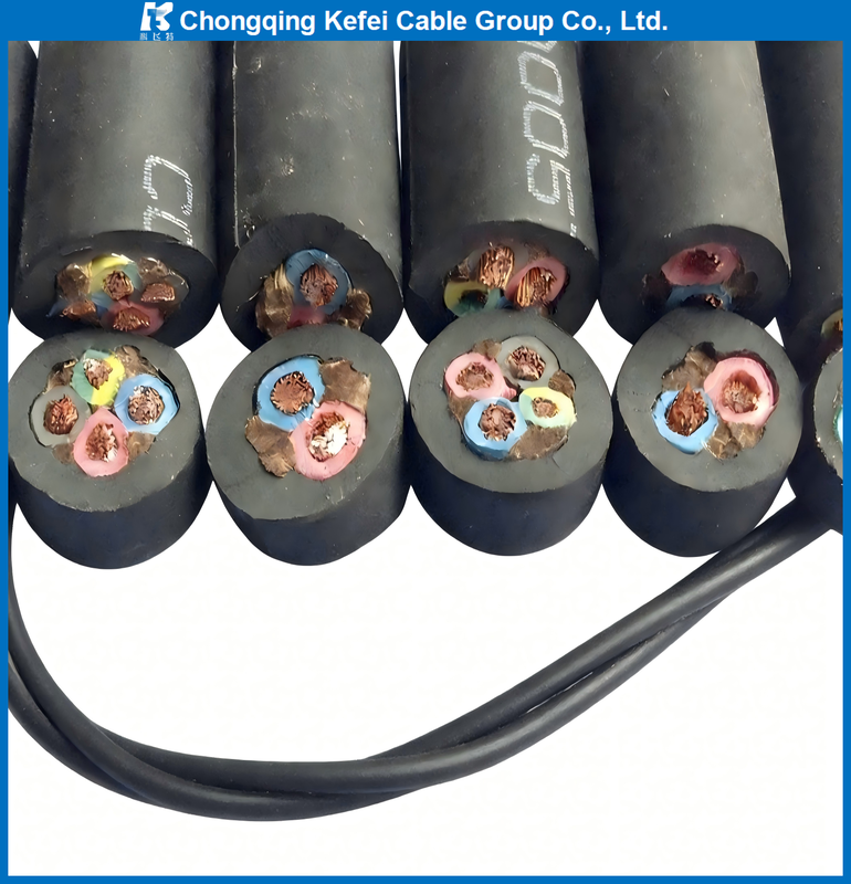 H07RN-F Heavy-Duty Rubber Sheathed Cable - Oil Weather & UV Resistant Flexible Power Cord for Industrial Machinery Wind Turbines & Stage Equipment