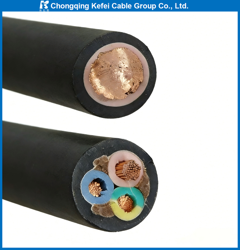 H07RN-F Cable - 450/750V Flexible Rubber Cord with High Mechanical Stress Resistance for Outdoor Mining & Construction Applications