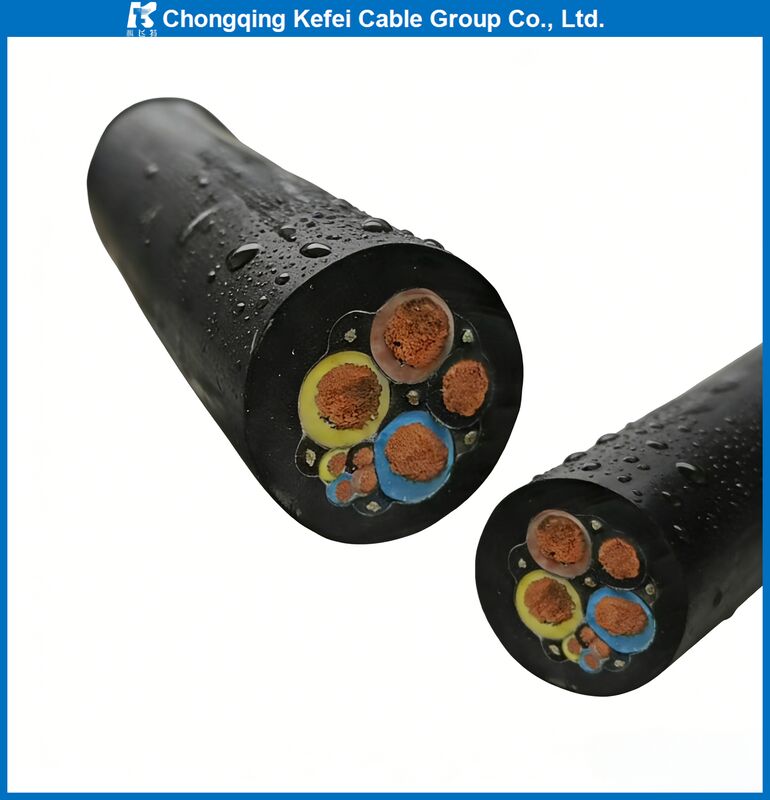 Câble de pompe submersible étanche série JHS avec isolation EPR et tension nominale 450/750V pour flexibilité multiconducteur