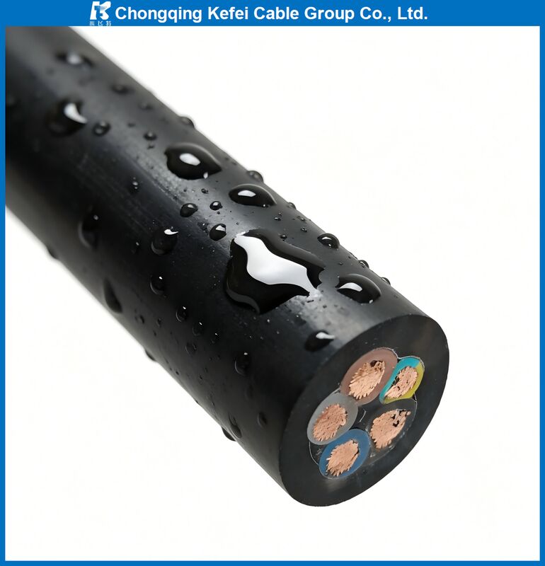 JHS câble étanche, câble de pompe submersible, câble électrique sous-marin, câble en caoutchouc isolé EPR, 300/500V 6KV, pour puits profonds, étangs, drainage minier, irrigation agricole