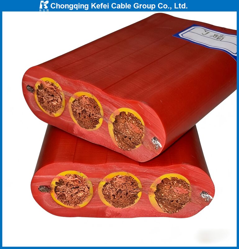 YFFB Flat Rubber Cable with High-Flexibility Design 450/750V Rated Voltage and EPR Insulation for Industrial Use