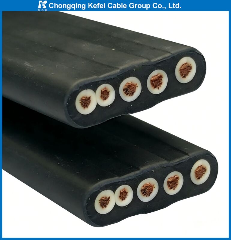 YFFB Flat Flexible Cable - UV Resistant, Flame Retardant Nitrile Cable for Shipbuilding & Automotive Applications