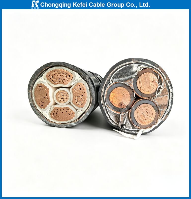 Durable YJV22 Armored Cable 0.6/1kV XLPE STA PVC Sheath Underground Distribution Power Cable