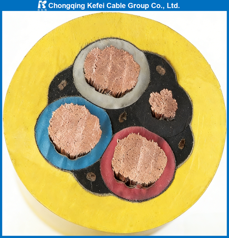 Professional MYP Mining Cable Shielded Rubber Soft Sheathed Flexible Cable for Mobile Coal Mining Equipment Flame Retardant
