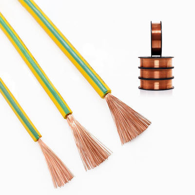 PVC Insulated Copper Ground Cable 4mm2 6mm2 10mm2 ISO9001/CCC Certificate