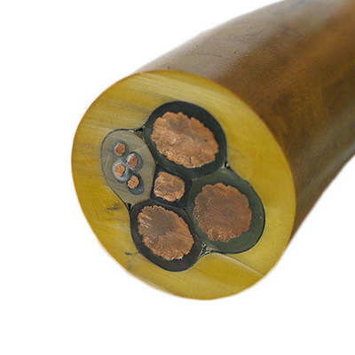 0.66kV 3+3+1/3+4+1 Cores Coal Mining Machine Shielded Rubber Sheathed Flexible Copper Cable