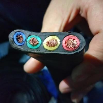 450/750V Flat Rubber Cable Stranded Pure Copper Conductor Customized Size