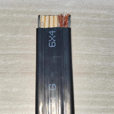 Multi Cores Movable Flat Rubber Cable For Lift Weather Resistance