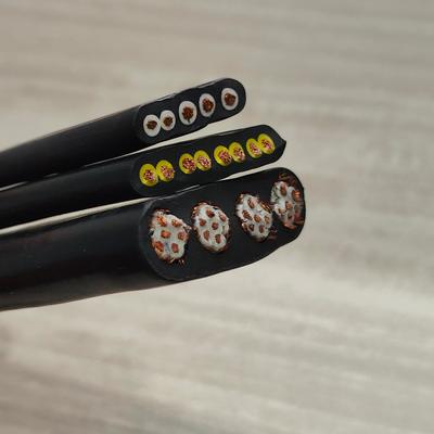 Low Voltage Extra Soft Flat Rubber Cable Stranded Copper Elevator Power Cable