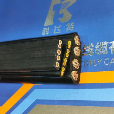 Tensile Resistance 16A Flat Lift Cable For Industrial Lifts And Cranes