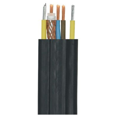 450V/750V 4Cores 6Cores Flat Lift Cable Flexible Electric Wire Rubber Insulation