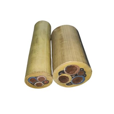 Customized Size 3+1 Cores Rubber Sheath Mining Cable For Underground Power Supply